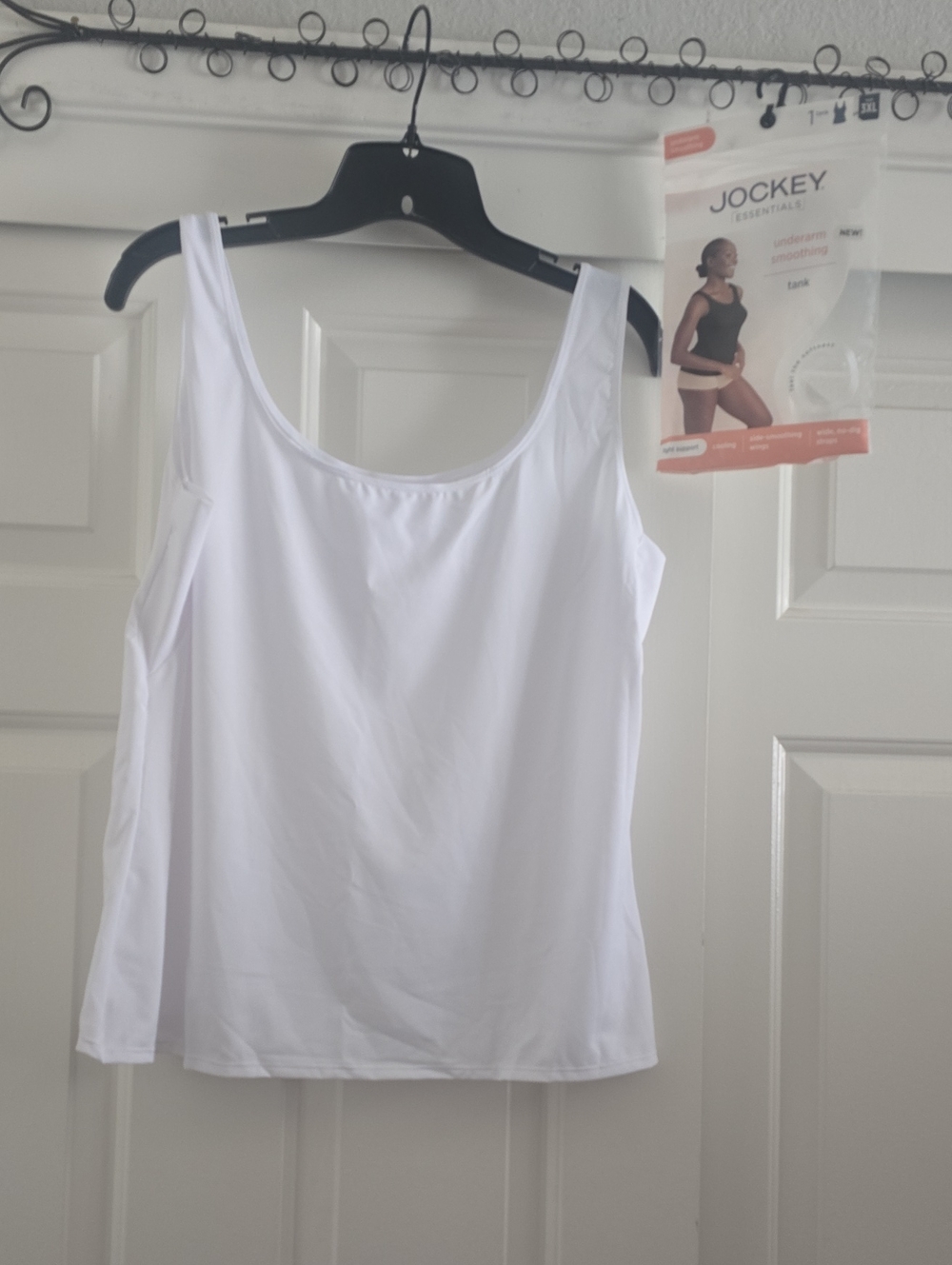 Jockey White Scoop Neck Tank